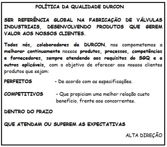 Compromisso com a Qualidade