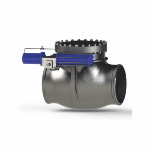 Válvula Retenção Portinhola com Atuador para Fechamento Rápido Assistido para Proteção de Turbinas Válvula Retenção Portinhola com Atuador para Fechamento Rápido Assistido para Proteção de Turbinas