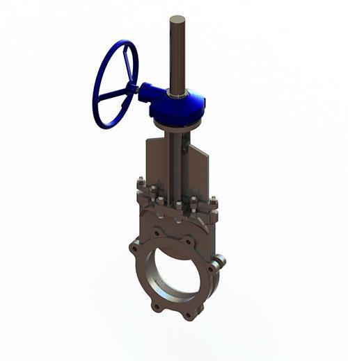 Válvulas Guilhotina Faca não Passante Vedação Unidirecional Válvulas Guilhotina Faca não Passante Vedação Unidirecional